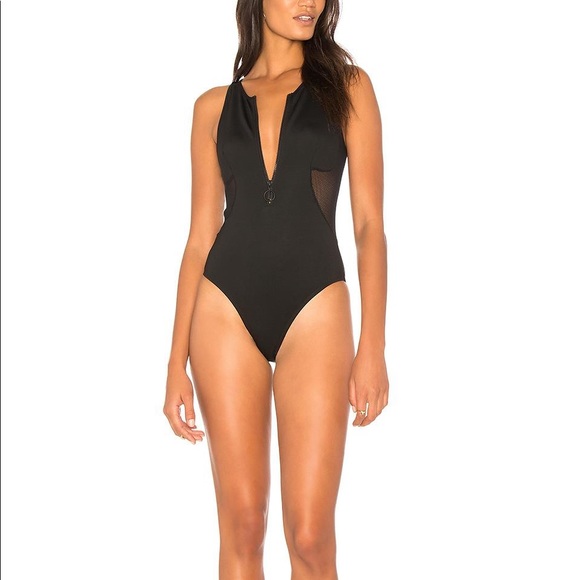 Kendall & Kylie x Revolve Black Mesh Bodysuit - Picture 1 of 4